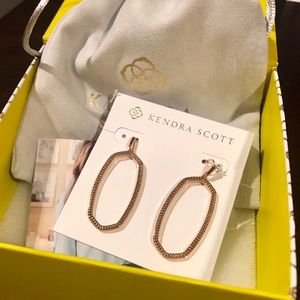 NWT Kendra Scott Elle Open Drop Earrings RG